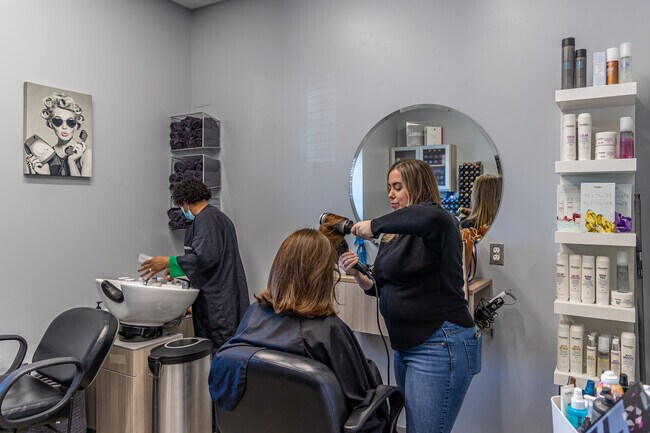 For a cut and blowout stop by Ana Studio in Oak Hill.