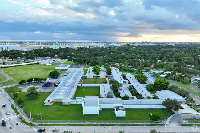 Miami Springs Middle School has a large campus for students.