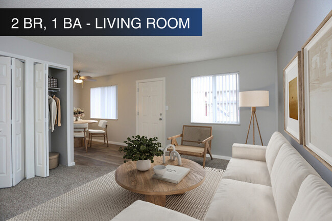 2 BR, 1 BA - Living Room