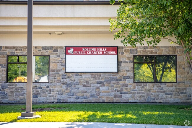 Marquee Sign at Rolling Hills Public Charter School.