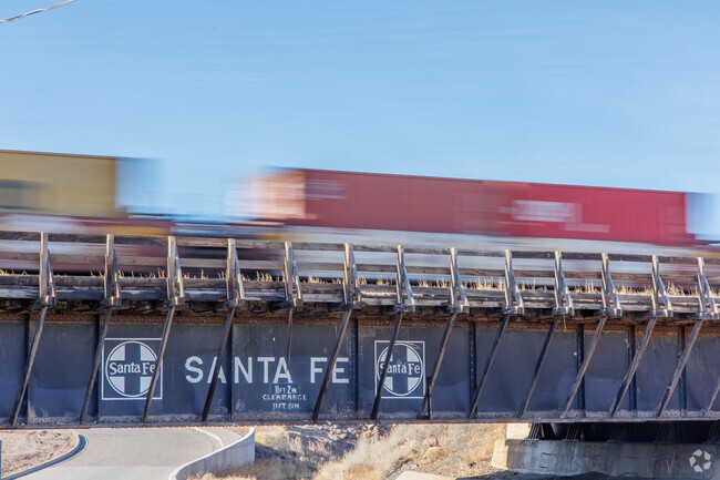 Grants has many train tracks running through town.