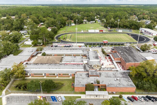 Baldwin Middle-Senior High School offers college pathways as well as career pathways for Digital Marketing and Landscape Operations.