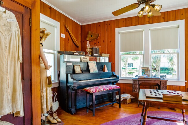 A 1950s Indian Rocks Beach cabin is preserved at the local museum as part of its historical exhibit.