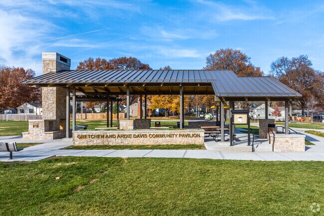 The Gretchen and Ardie Davis Community Pavilion is located at R Park.