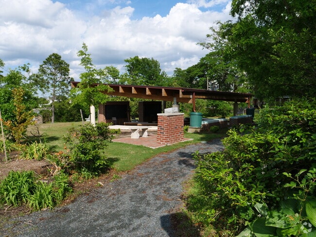 St. Patrick Catholic School features an outdoor lecture area for students and staff.