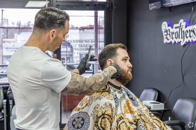 Brothers is a family-owned barbershop in the Hylan Shopping Center.