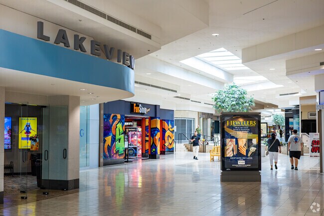 North Central residents can head to Lakeview Square Mall for additional shopping and national retailers.