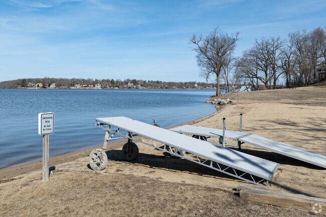 In the off season the docks and boat launches are pulled from the water's of Main Beach.