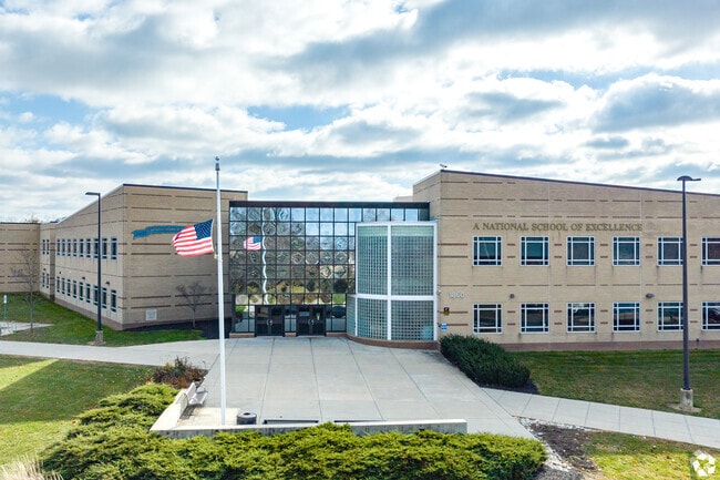 According to Niche, Miamisburg High School in Miamisburg has a B+ rating.