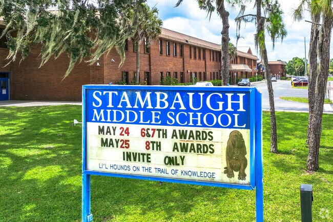 Stambaugh Middle School was dedicated in September of 1984 and named for Jere L. Stambaugh.
