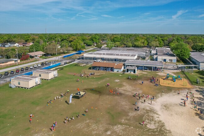 Longwood Elementary School is always brimming with students during P.E. and recess.