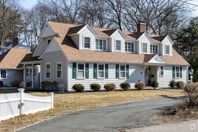 Beautiful cape cod style homes can be found throughout Columbine Cliffs.