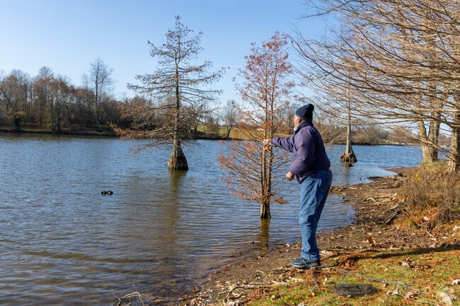 Local residents enjoy Jacobson Park in December.