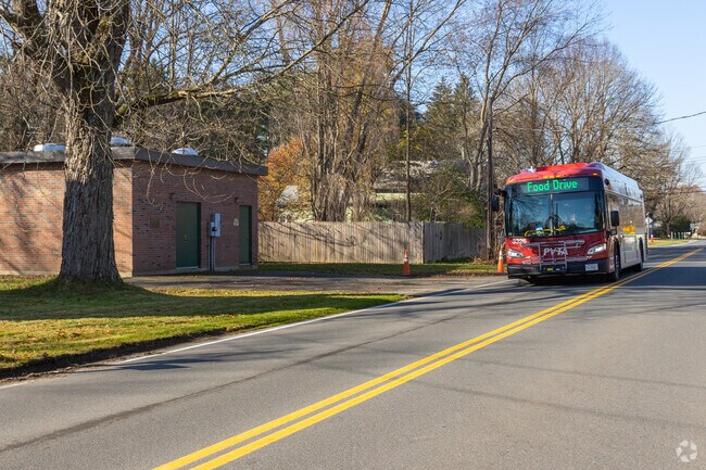 Sunderland is served by two routes of the Pioneer Valley Transit Authority.