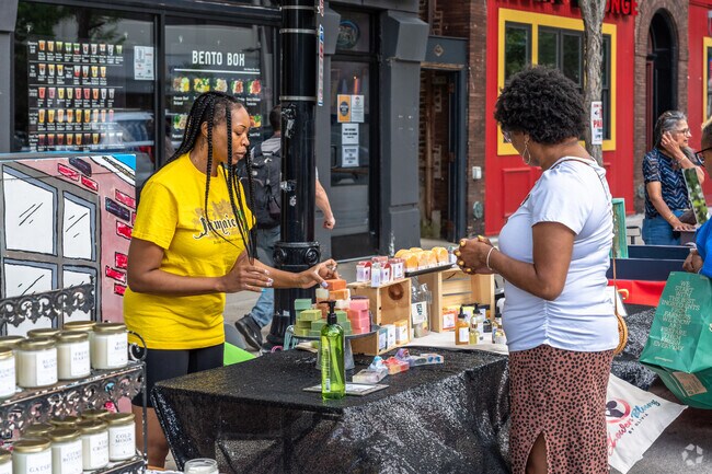 Downtown Evanston's Night Market features local vendors in the community..