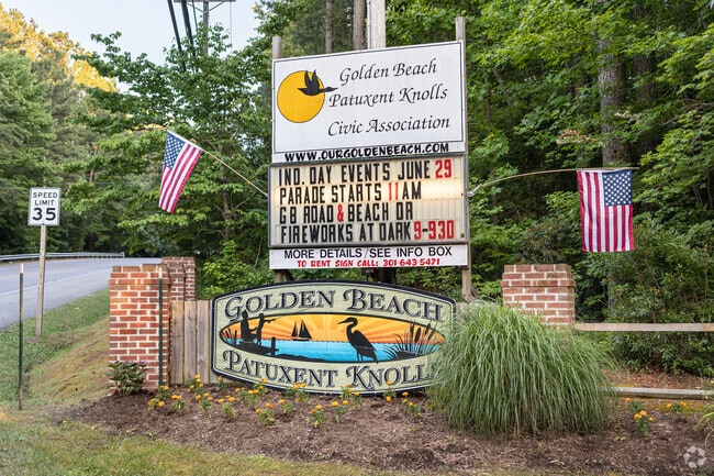 Golden Beach is a private community along the Patuxent River in St. Mary's County.