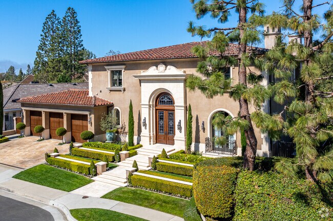 Custom homes are common in Big Canyon neighborhood.