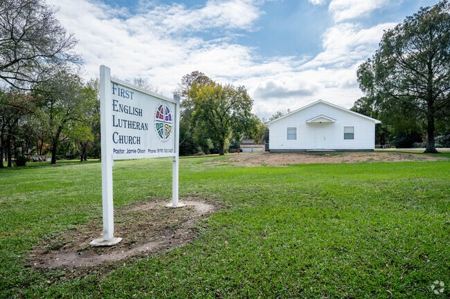 First English Lutheran Church offers sermons twice a week in Damon, Texas.