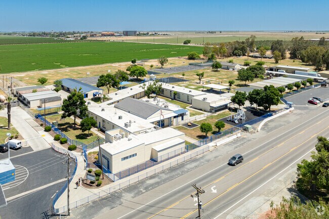 Central Elementary School is surrounded by the farmland of the San Joaquin Valley.