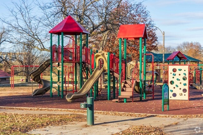 Kids love playing at the playground at Barrett Brothers Park in the Pine Lawn neighborhood.