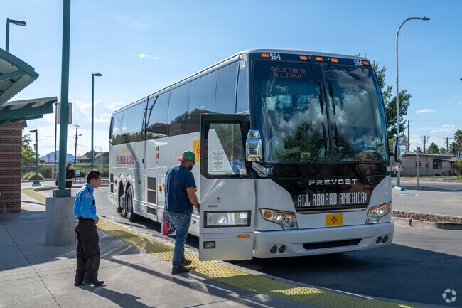 Take a bus from Downtown Las Cruces to El Paso.