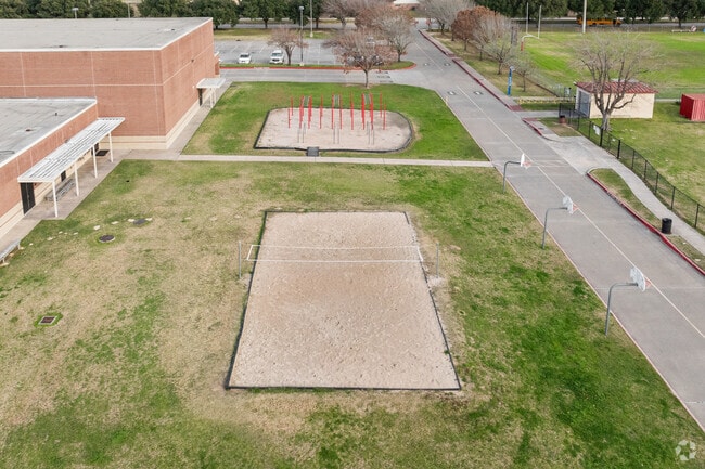 Discover the joy of volleyball Goodson Middle School's inviting sand pit.
