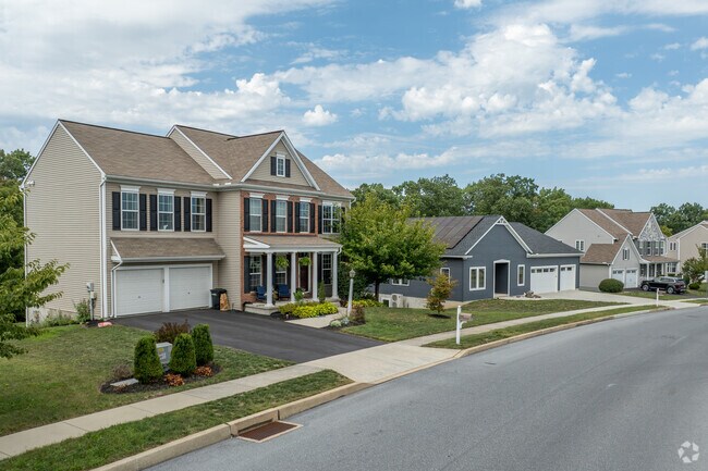 Rutherford has many new construction colonial homes.