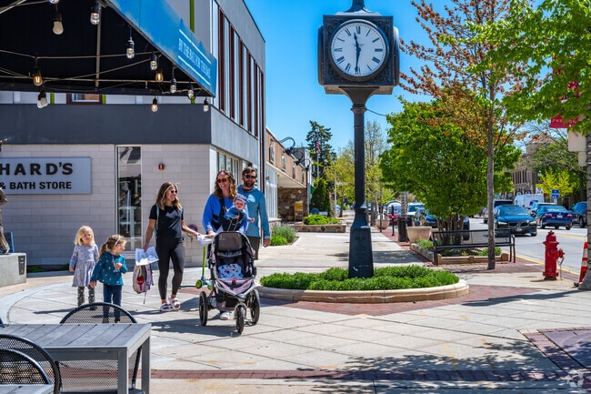 Whitefish Bay's Silver Spring Dr. is the heart of activity.