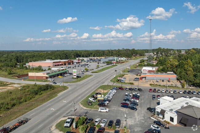 Highway 80 is the main road in and out of Ladonia featuring commercial retail.
