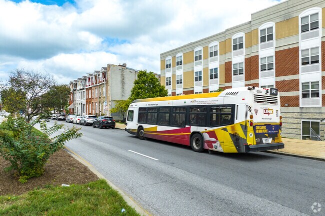 Transit is easy in Midtown Edmondson with the bus.