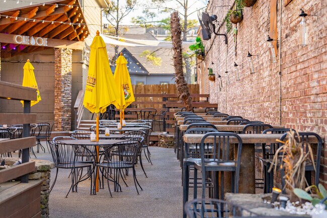 Locals flood the patios of Cooper Young's many restaurants every weekend.