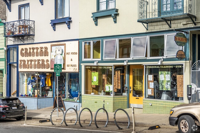 Glen Park's retail district is characterized by small local businesses.