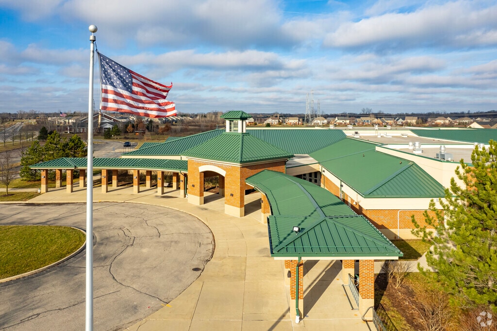 Main looping drive at Workman Elementary School.