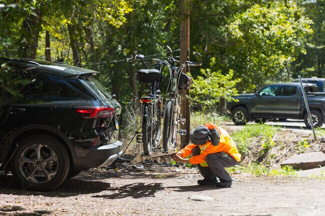 D&L Trail near Foster is popular for mountain biking and outdoor recreation.