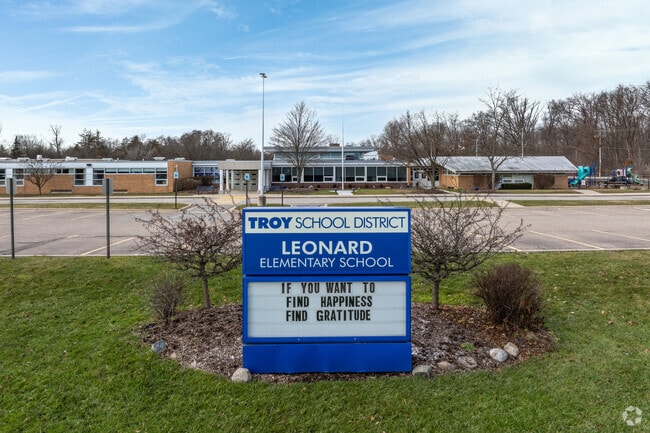 Leonard Elementary School serves Troy's youngest students.