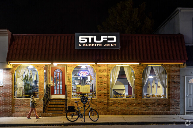 STUFD serves massive burritos in Ypsi Riverside walking distance from the EMU campus.