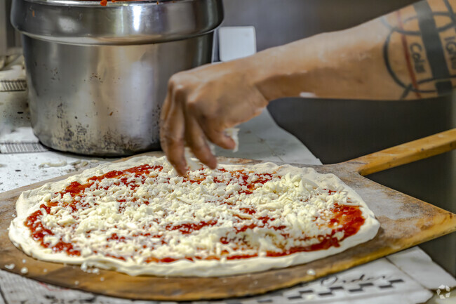John's Best Pizza makes fresh pies fast on Route 1 in the Wolfpit neighborhood of Norwalk, CT.
