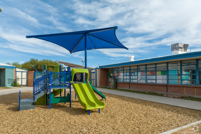 kids love the playground at Lillian Cavett Elementary School in tucson arizona