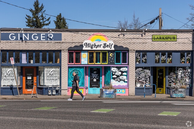 Foster-Powell residents enjoy a walkable neighborhood featuring many locally owned retail shops.