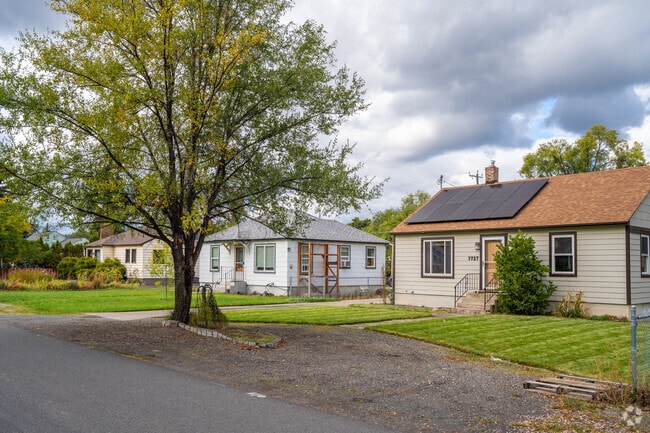 Many homes in Millwood feature solar panels to reduce electricity bills.