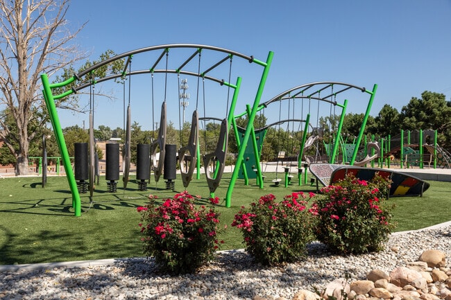 The outdoor gym at the Widefield rec center is available to Fountain Valley Ranch residents.