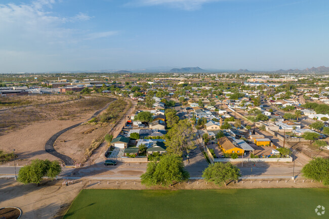 An aerial view of Western Hills.