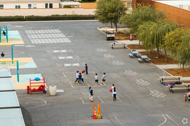 Sttudents enjoy the playground areas at Richard R. Oliphant Elementary.