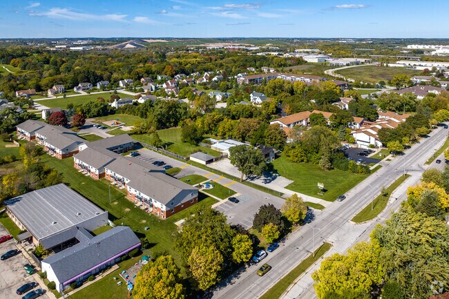 An aerial view of Granville Station.