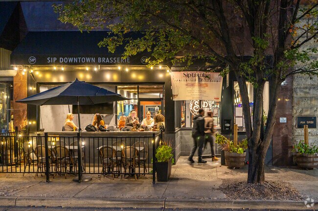 Sip Downtown Brasserie is another popular restaurant and bar in the Downtown Huntington area.