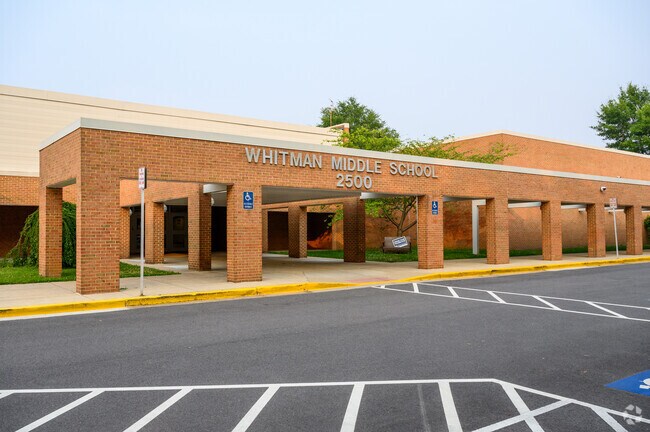 Whitman Middle School serves kids in the Hybla Valley neighborhood.