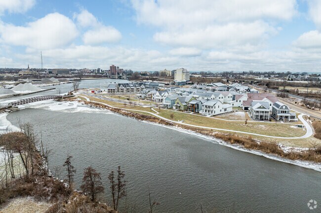 Benton Harbor has lovely views of the Paw Paw River and St Joseph River.