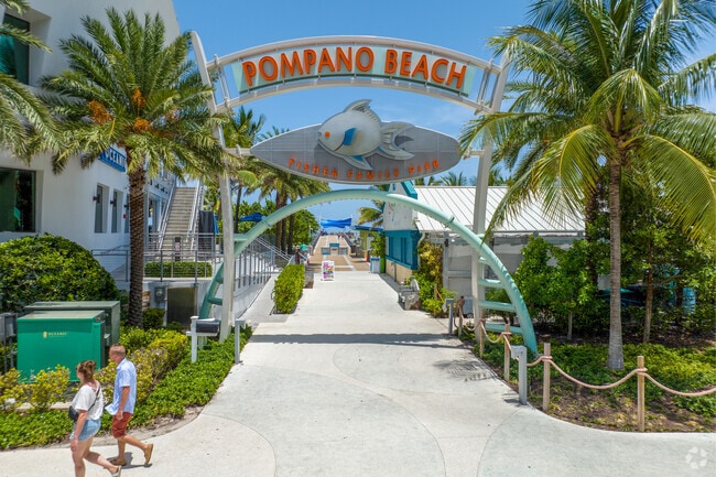 Fisher family pier is a place for the family and fishing in Pompano Beach.