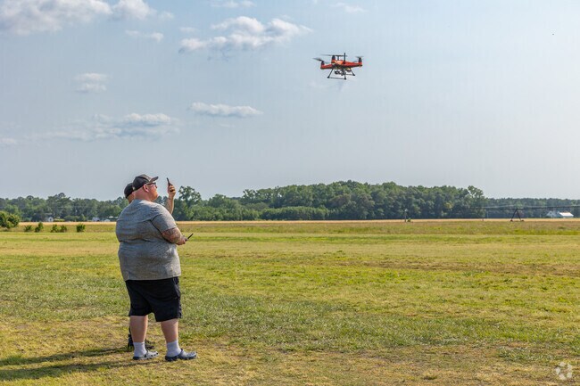 RC enthusiasts in Pittsville can take advantage of the open space to practice drone flights.