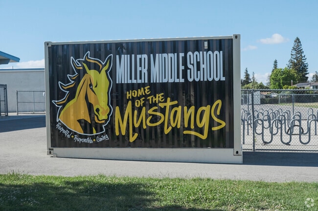 Joaquin Miller Middle School is home of the Mustangs.